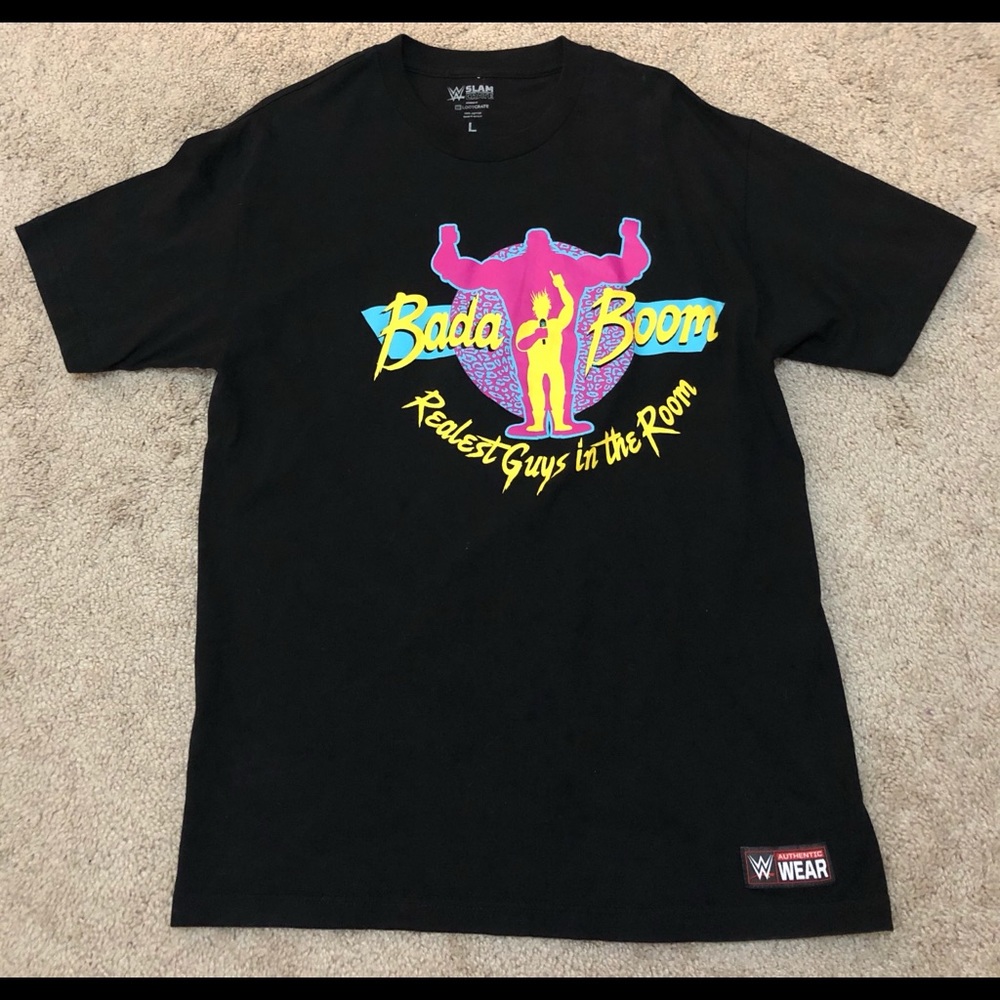 WWE Bada Boom Slam Crate T-shirt Size Large
